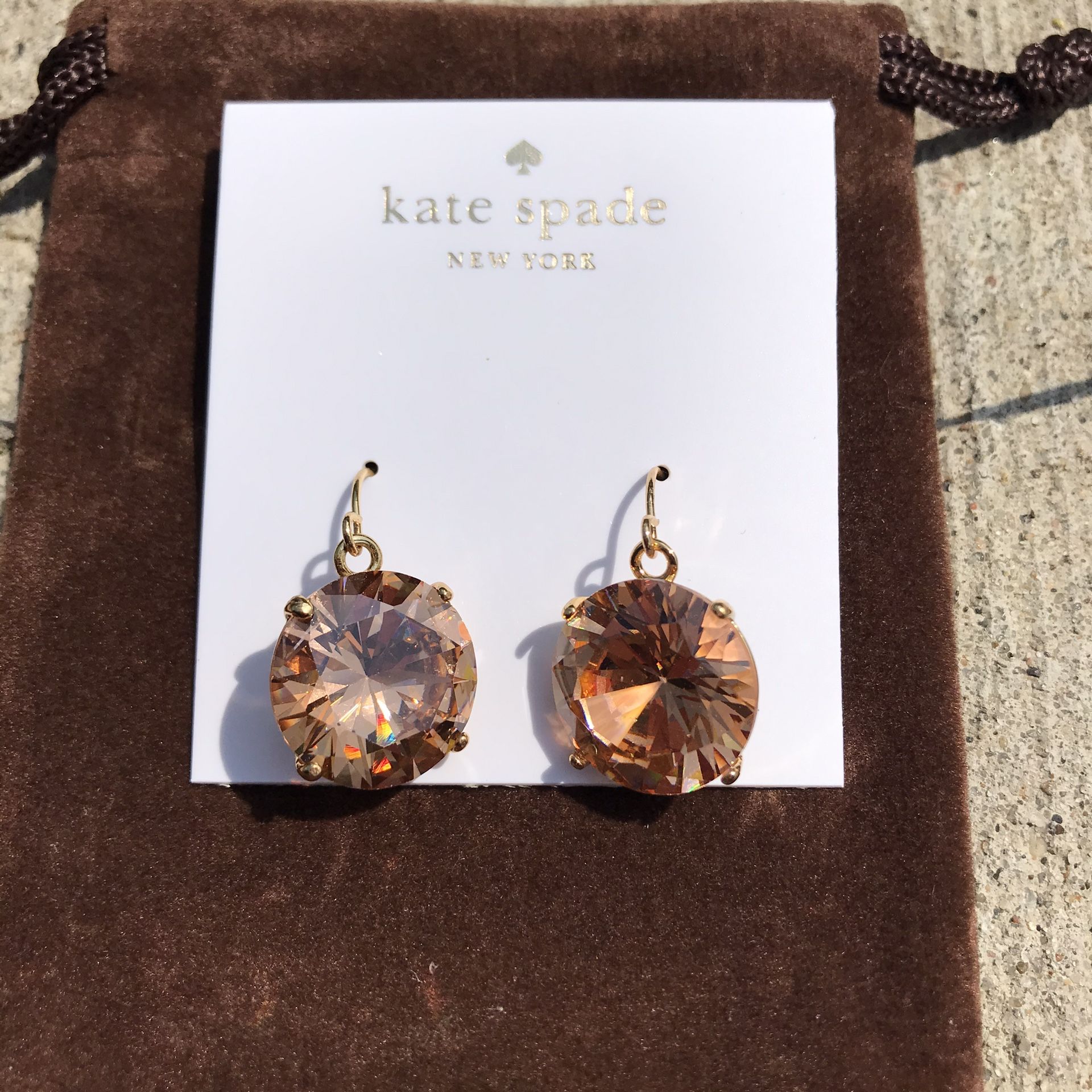 Kate spade crystal earrings
