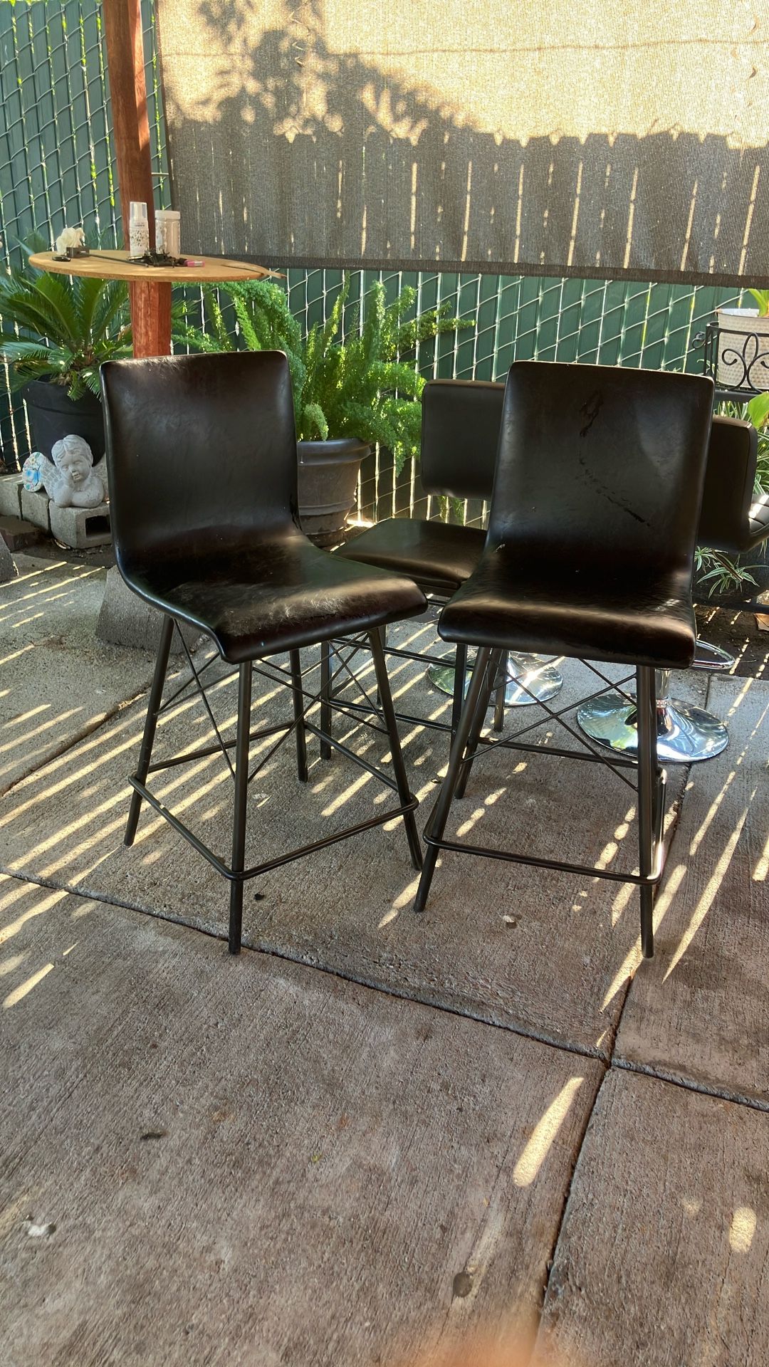Set Of 2 Bar Stools - Black