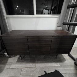 Modern Dark Wood Sideboard / Credenza – Great Condition