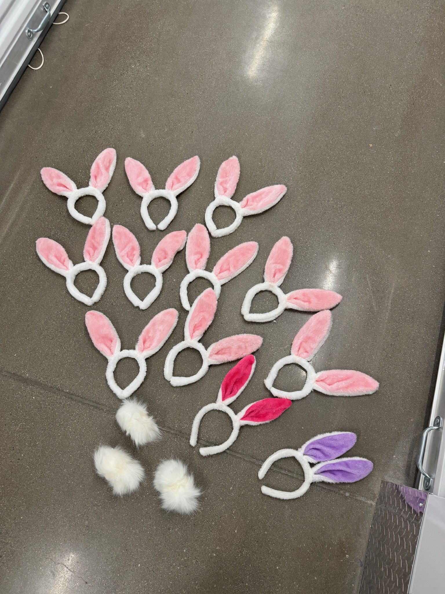 Bunny Ears & Bunny Tails - 12 In Total Ears & 3 Tails - HALLOWEEN Costume