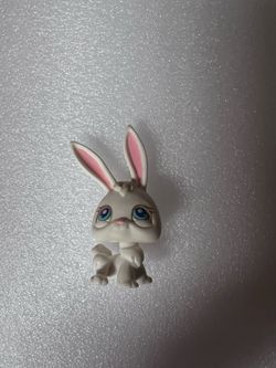BUNNY RABBIT # 3 Authentic Littlest Pet Shop Hasbro LPS White