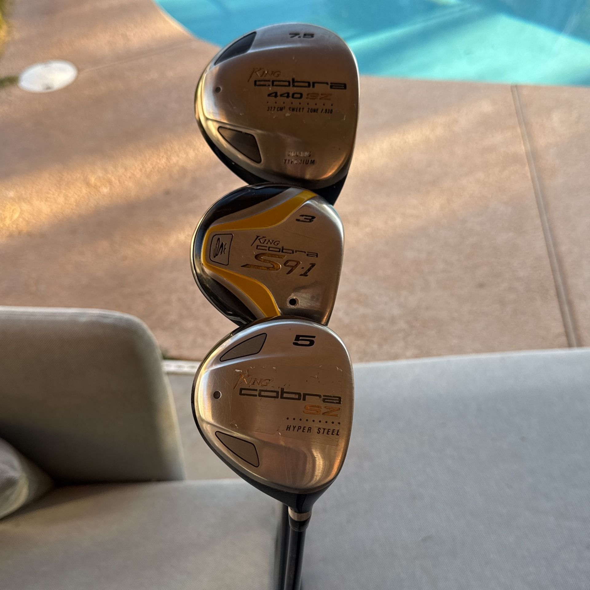 Cobra Driver, 3 wood and 5 wood Set