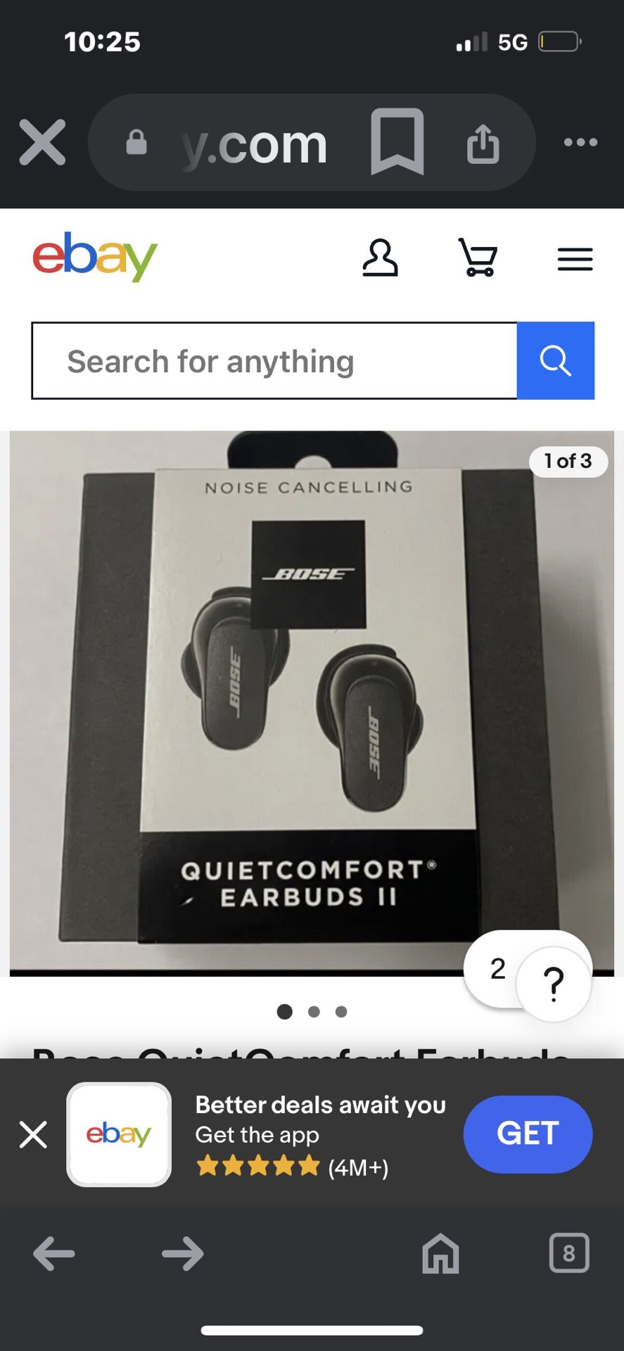 BOSE  earbuds black