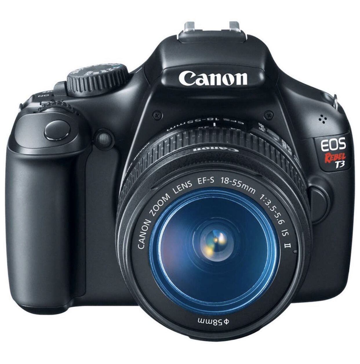 Canon EOS Rebel T3 Digital SLR Camera with EF-S 18-55mm f/3.5-5.6 IS Lens and Camera Bag