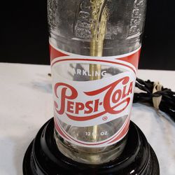 Vintage Pepsi Bottle Lamp 