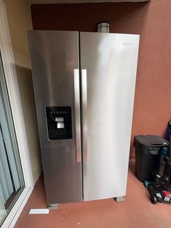 Whirlpool Side-by-Side Refrigerator – Like New (Only 1 Year Old!)