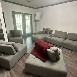 7 Piece Modular Sectional Sofa Set