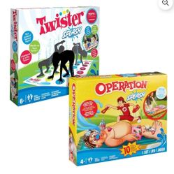 Hasbro Twister Splash & Operation Splash Water Games Bundle – New