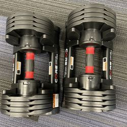 NEW 5 to 50 LB Adjustable Dumbbells