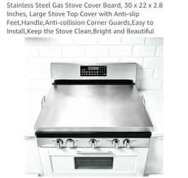 New stainless steel stove cover