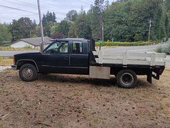 1988 Chevy 454 1 ton blue truck