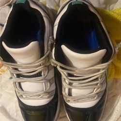 jordan 11 low retro blue and white