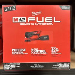 Milwaukee M12 FUEL 12V Lithium-Ion Brushless Cordless 3 in. Random Orbital Detail Sander