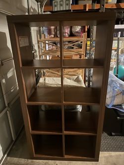 Brown IKEA 6 Cube Organizer