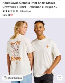 Pokemon x Target Adult Eevee Tee in Cream Size XL