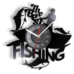 12” “fishing” Wall Clock, New 