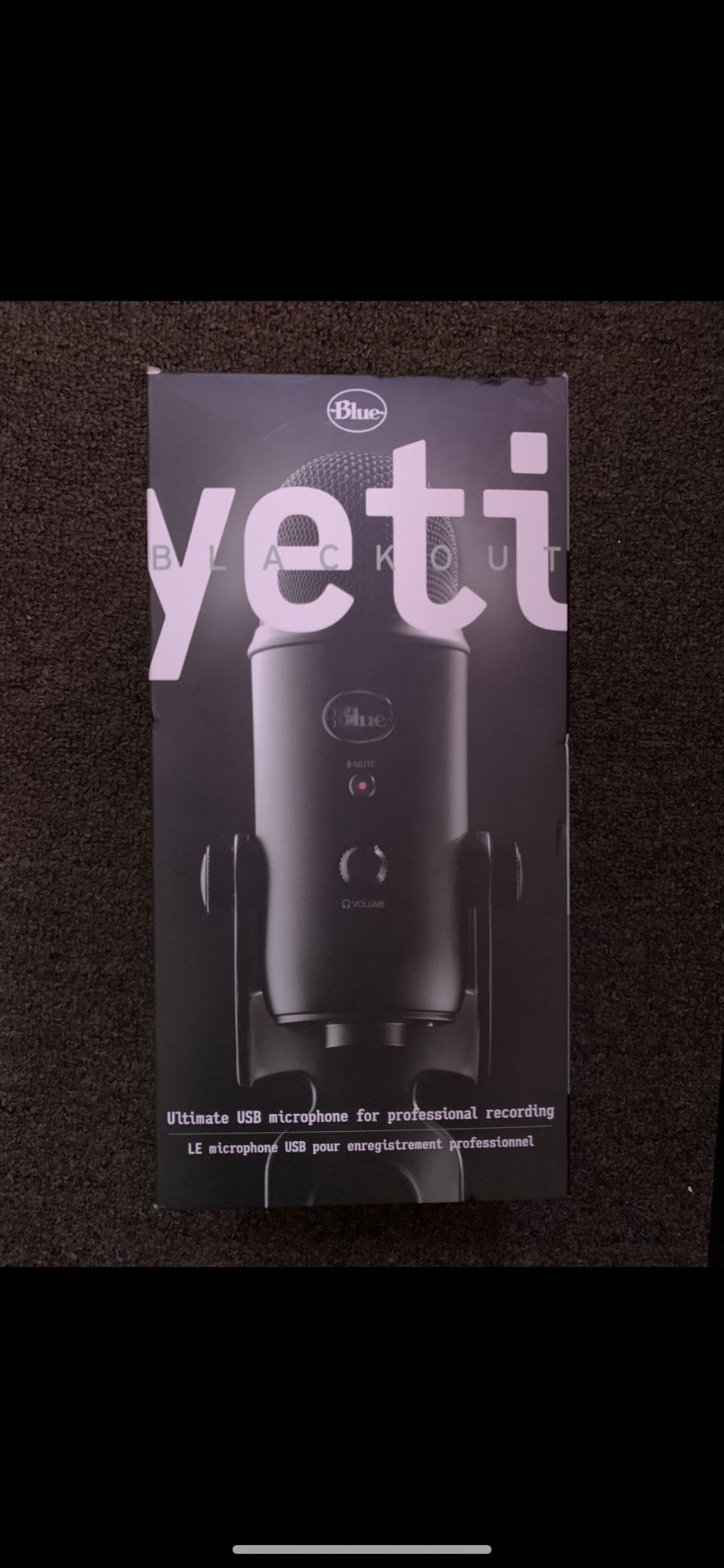 Blue Blackout Yeti Microphone