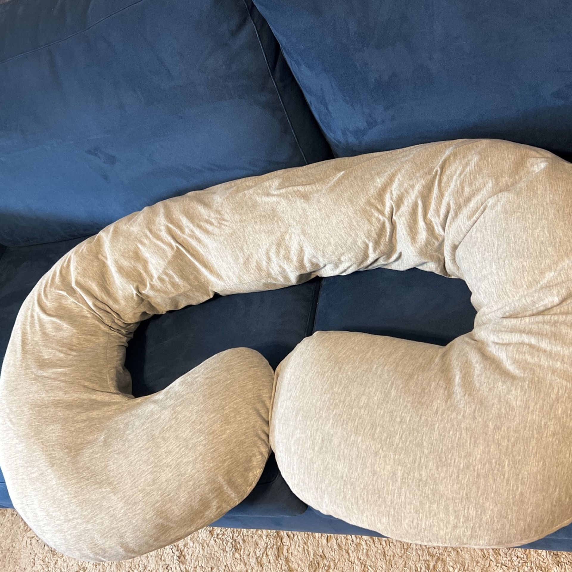 Leachco Snoogle Chic Jersey Total Body Pillow - Heather Gray