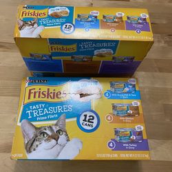 Friskies 12 pack canned cat food