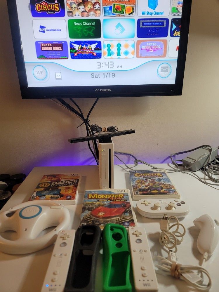 Nintendo Wii Full System With Games !!!!