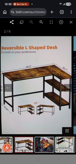 L shaped desk