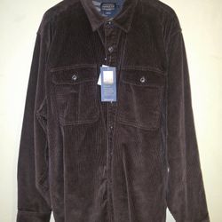 XXL PENDLETON SHIRT JACKETS, LIGHT AND DARK BROWN