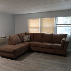 Brown L Shape Sectional