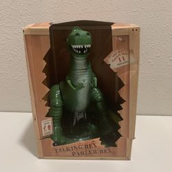 Disney Store Toy Story Talking Rex Action Figure 