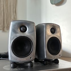 2 Genelec 3" 8000 Series Studio Monitors, RAW Color