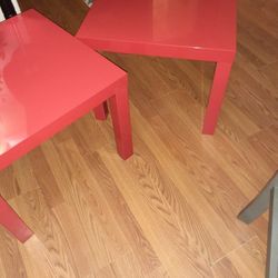 IKEA Red Tables