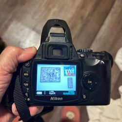 NIKON D40 CAMERA WITH 2 Extra Lenses ,cases And Charger 