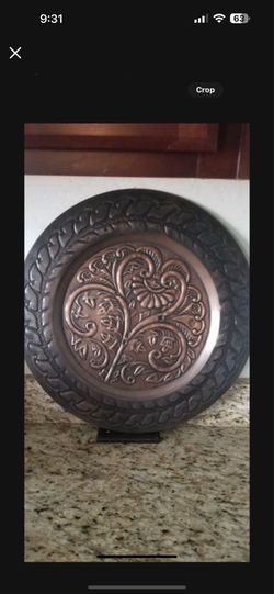 Metal plate decor