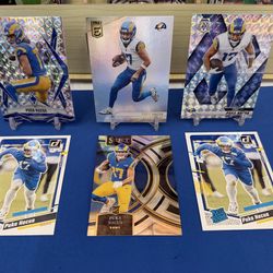 Puka Nacua 6 Card Lot Los Angeles Rams 3 Rookies! Select, Mosaic, Rated Rookie