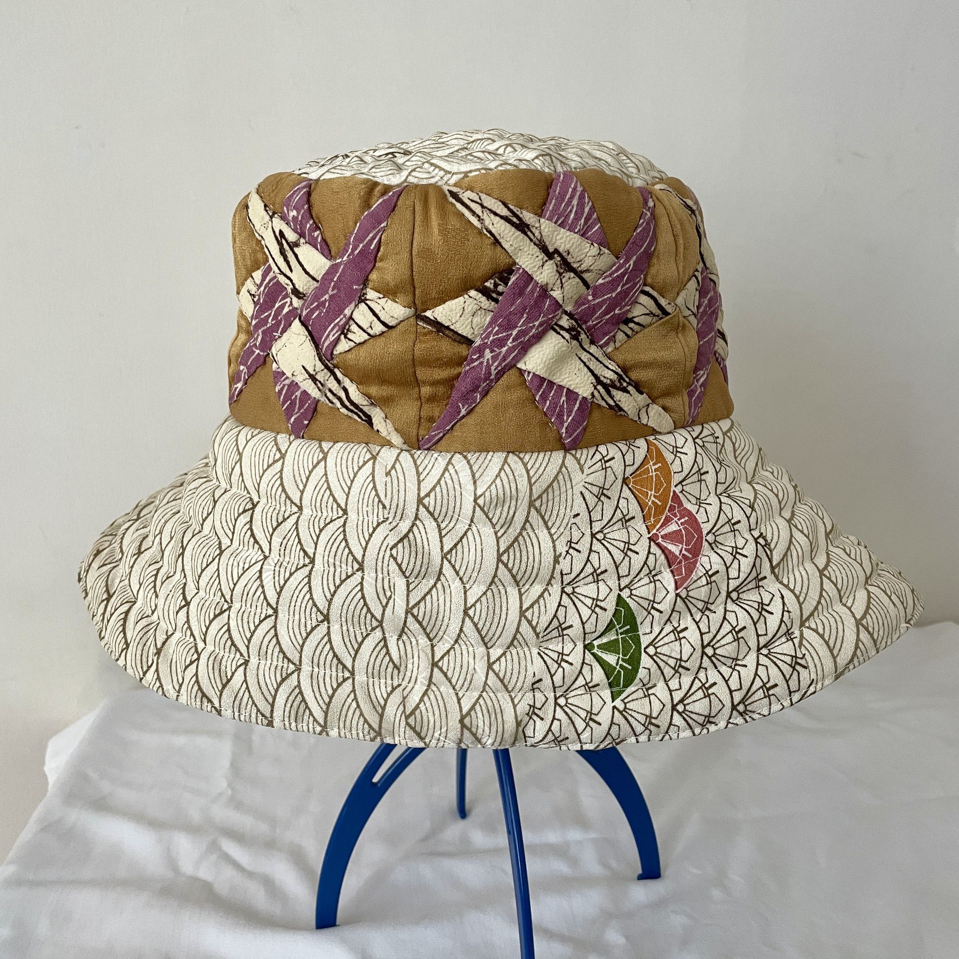 Handmade Japanese Quilting Hat   pack bucket hat
