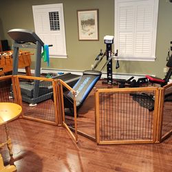 Richell Convertible Elite Pet Gate 6-Panel in Autumn Matte,