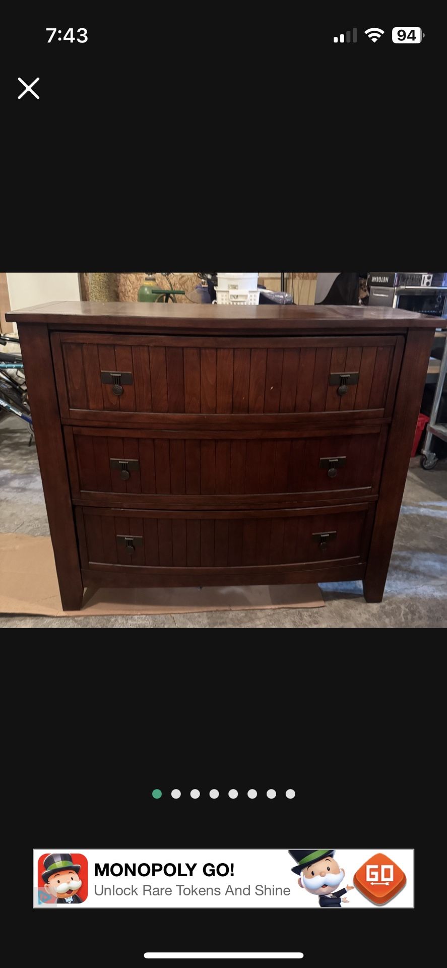 Solid Wood Large Dresser