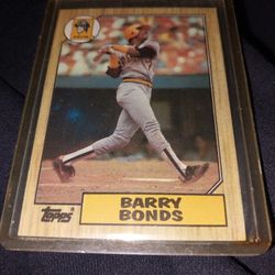 1987 Topps Barry Bonds Rookie Card
