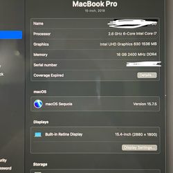 MacBook Pro 15in (2019)