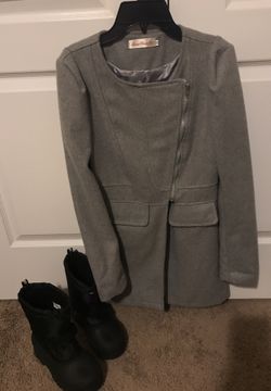 Coat and boots for child