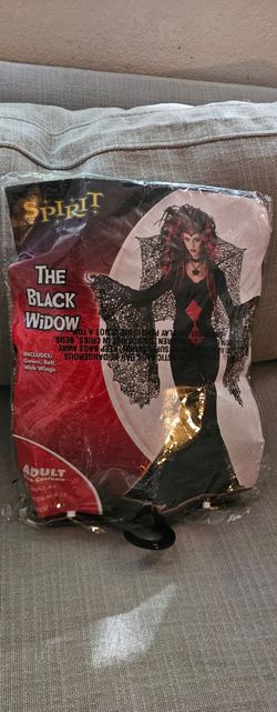 Spirit Halloween costume the black widow