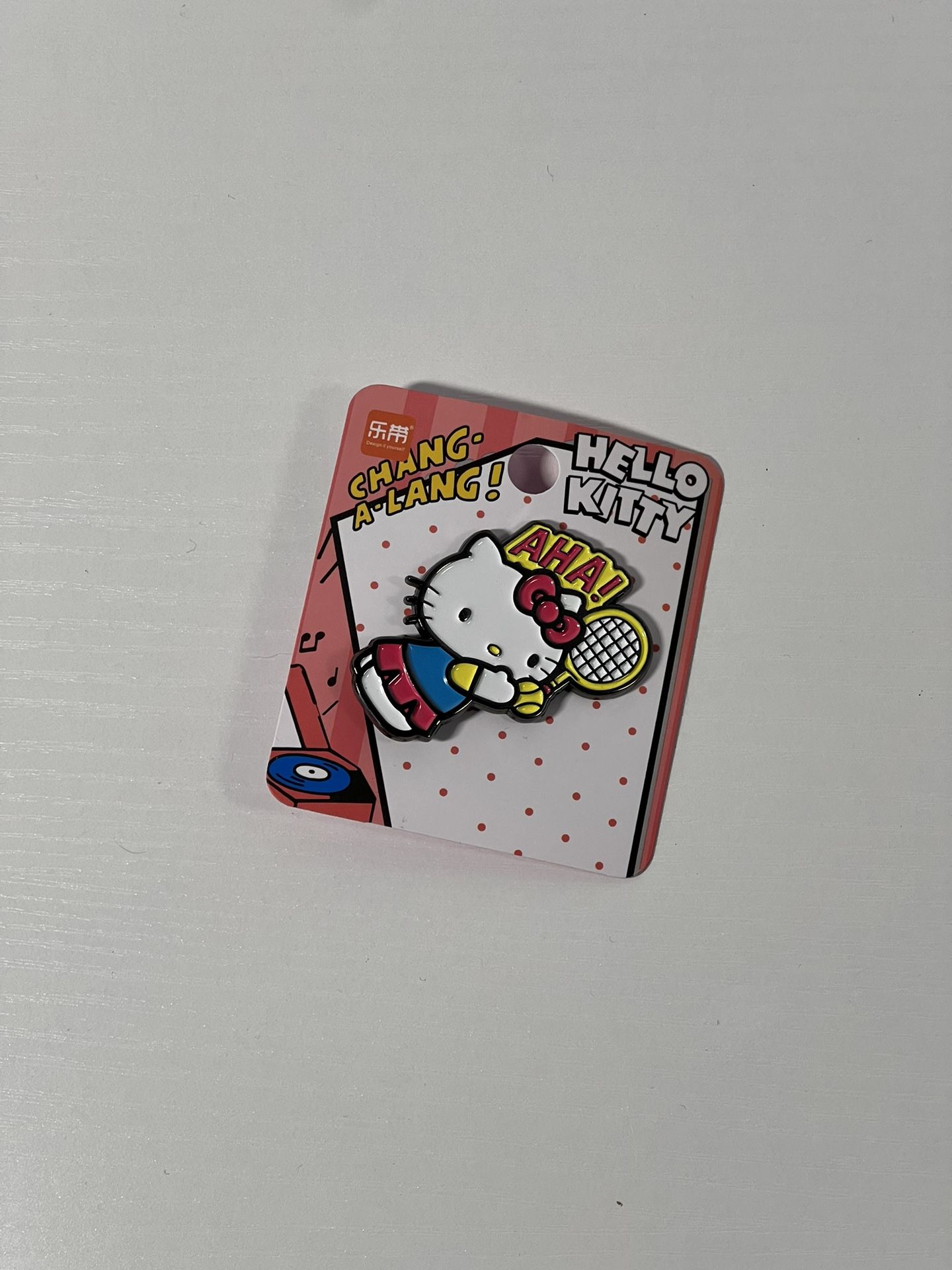 Hello Kitty Sanrio Enamel 2 Inch Pin NEW