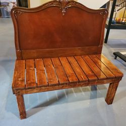 Bench Antique Rustic Made From Twin Bed Frame 