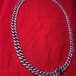 20” Iced Cuban Link Chain – 925 Silver – Heavy