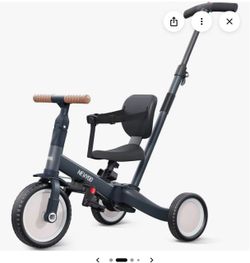 Newyoo Kids Tricycle with Parent Push Handle