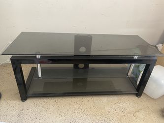 Glass TV stand