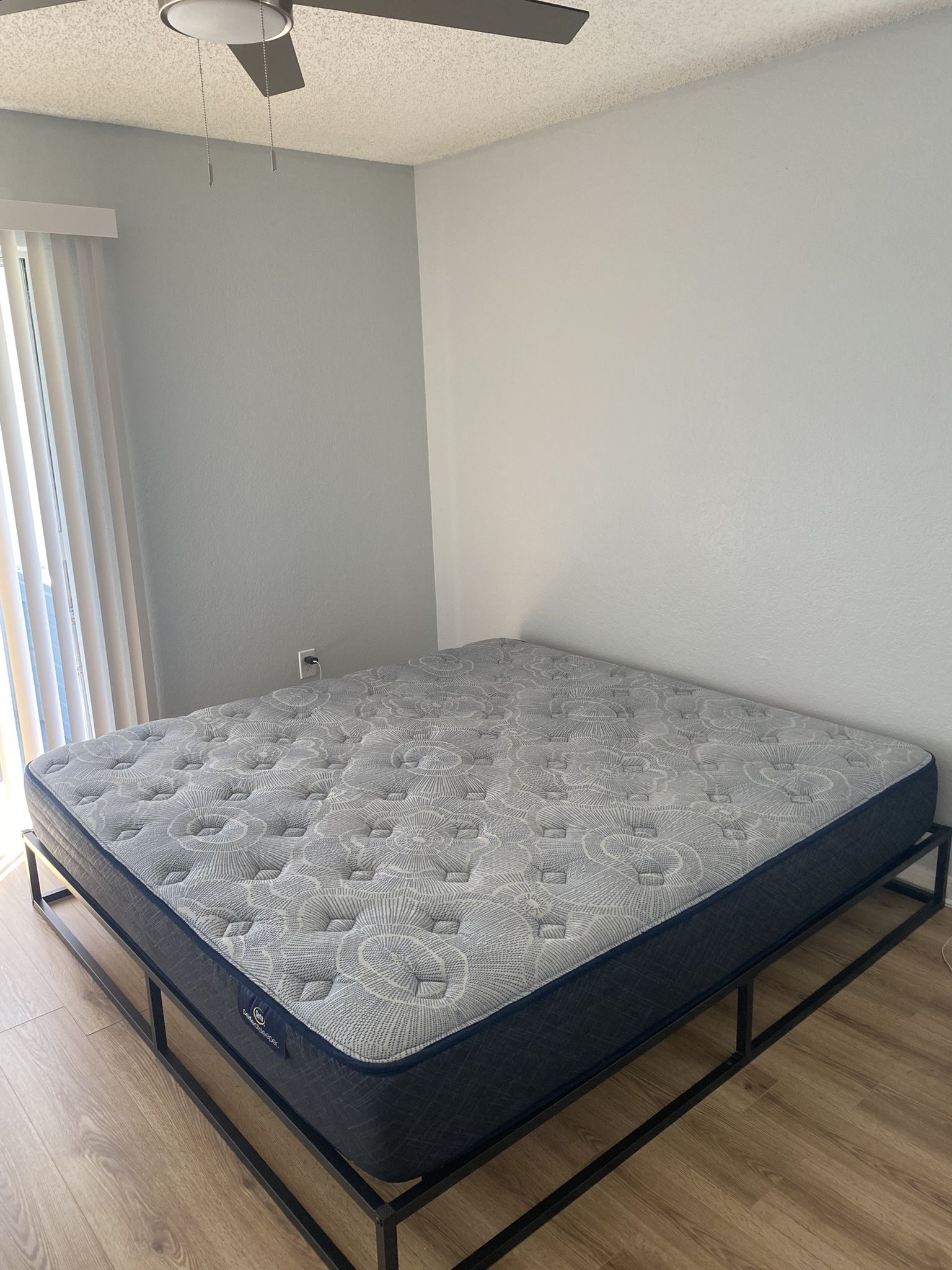 Serta King Mattress + Bed Frame