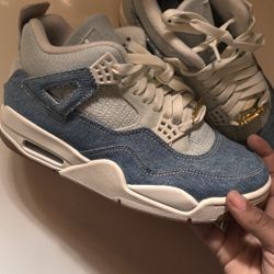 Jordan 4 Retro Denim blue trainers 