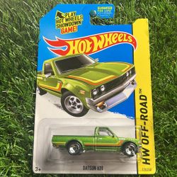 Hot Wheels Datsun 620 green off-road truck #offroad #datsun #hotwheels