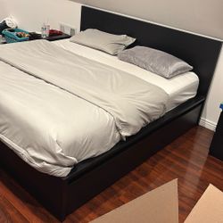 Black Cal King IKEA Malm Bed Frame (without Mattress)