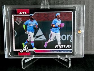 š„2026 Topps Update Potent Pop Harris II AcuƱa Jr Black Parallel /75 #US347 BRAVES SP CASE HITš„